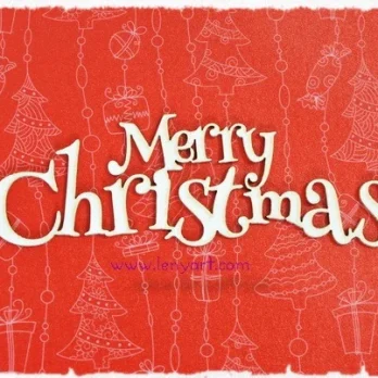 Mеrry Christmas надпис бирен картон пожелание коледа весела украса декорация картичка албум подарък ръчна изработка